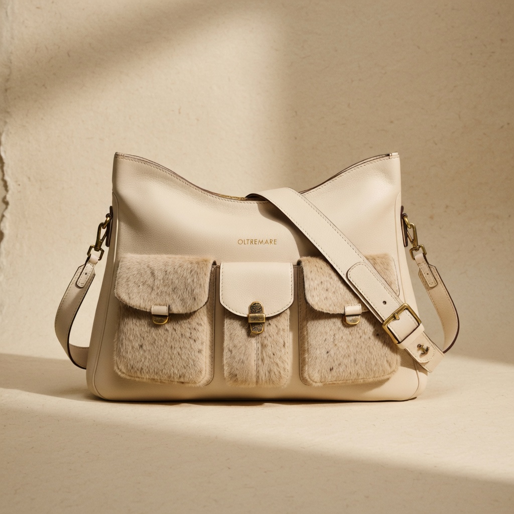 Linea Porto, borsa compatta in pelle chiara